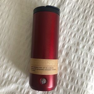 STARBUCKS HOLIDAY RED GLITTER TUMBLR